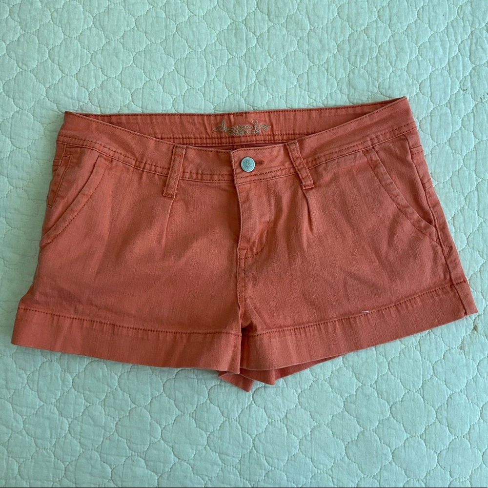 American Rag Orange Denim Shorts